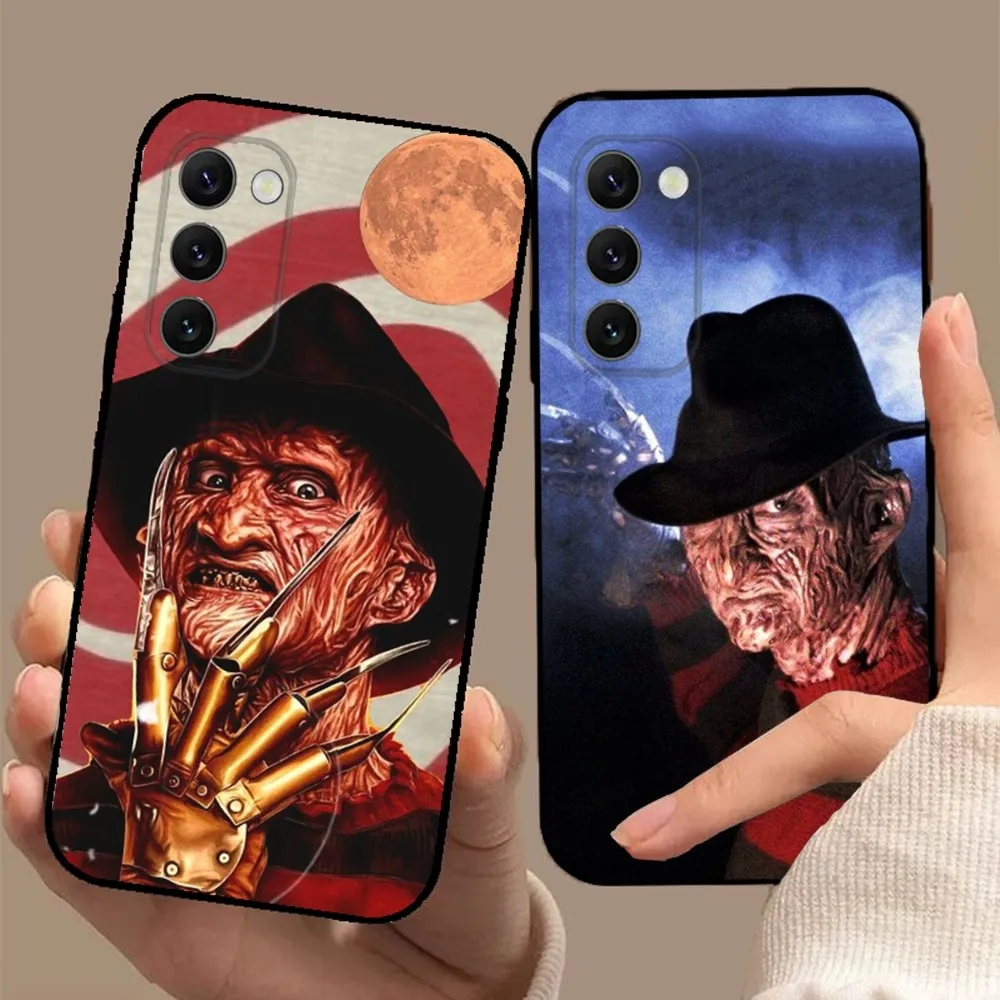 F-Freddy Horror K-Krueger Phone Case For Samsung S24,S21,S22,S23,S30,Ultra,S20,Plus,Fe,Lite,Note,10,9,5G Black Soft Cover