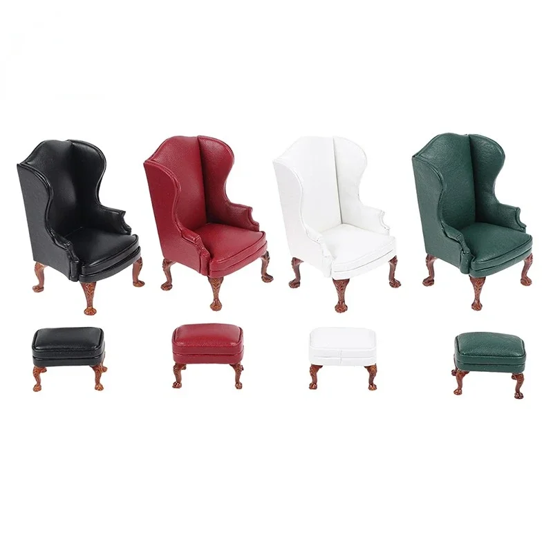Dollhouse Sofa Furniture Model Miniature Double Sofa Miniature Chairs Doll Accessories New Diy Miniature Dollhouse