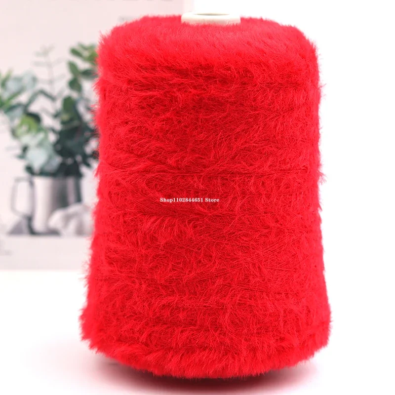 500g/ Roll Coloured Fluffy Mink Wool Hand-crocheted Thread DIY Crafts Sweater/scarf/hat/bag Knitting Yarn Crocheting Supplies