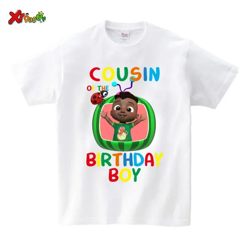 Family Matching Shirt Birthday Party Shirt T-shirt Together Family T-Shirt Outfits Custom Name Boys Party Clothes Family Look