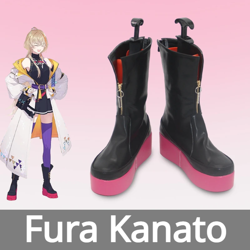 

Fura Kanato Cosplay Shoes Nijisnaji Vtuber Custom Made Shoes Boots Halloween Party Cosplay Prop Costume Accessory Role Play