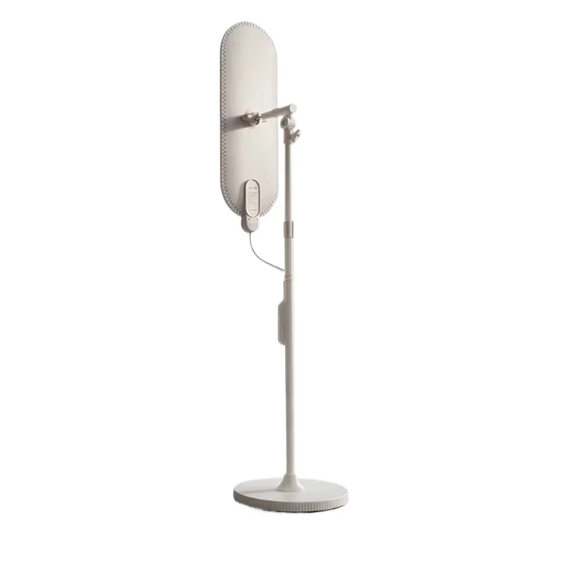 Professional floor-standing LED beauty lighting fixture with elliptical screen for live dance studio broadcasting