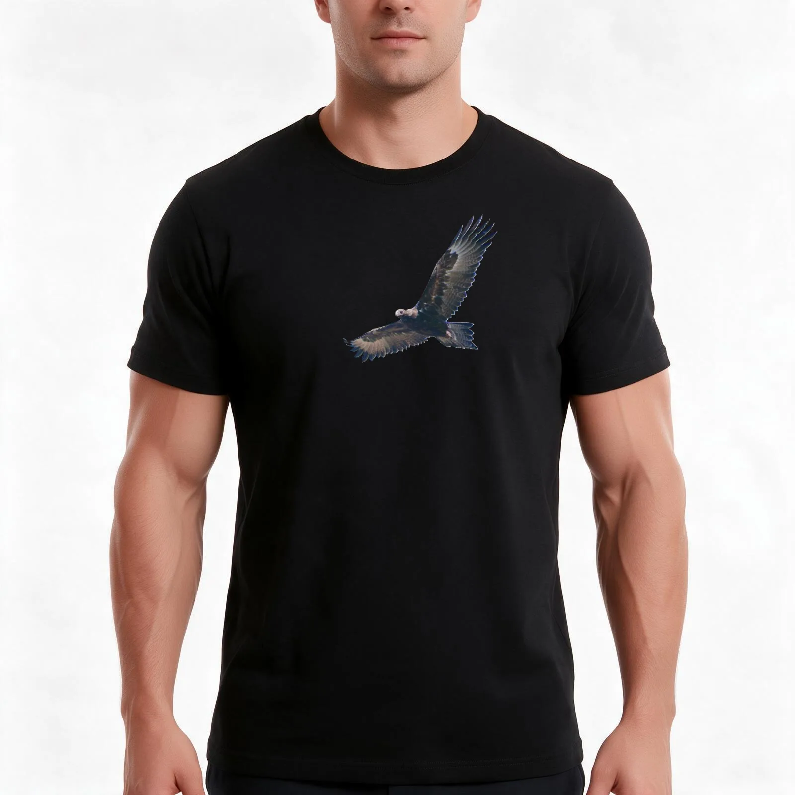RAPTOR ~ Soaring Wedge-tailed Eagle DGKXWEB8 by tasmanianartist 31122020 T-Shirt, Summer Casual Cotton Tee, Unisex Men Women