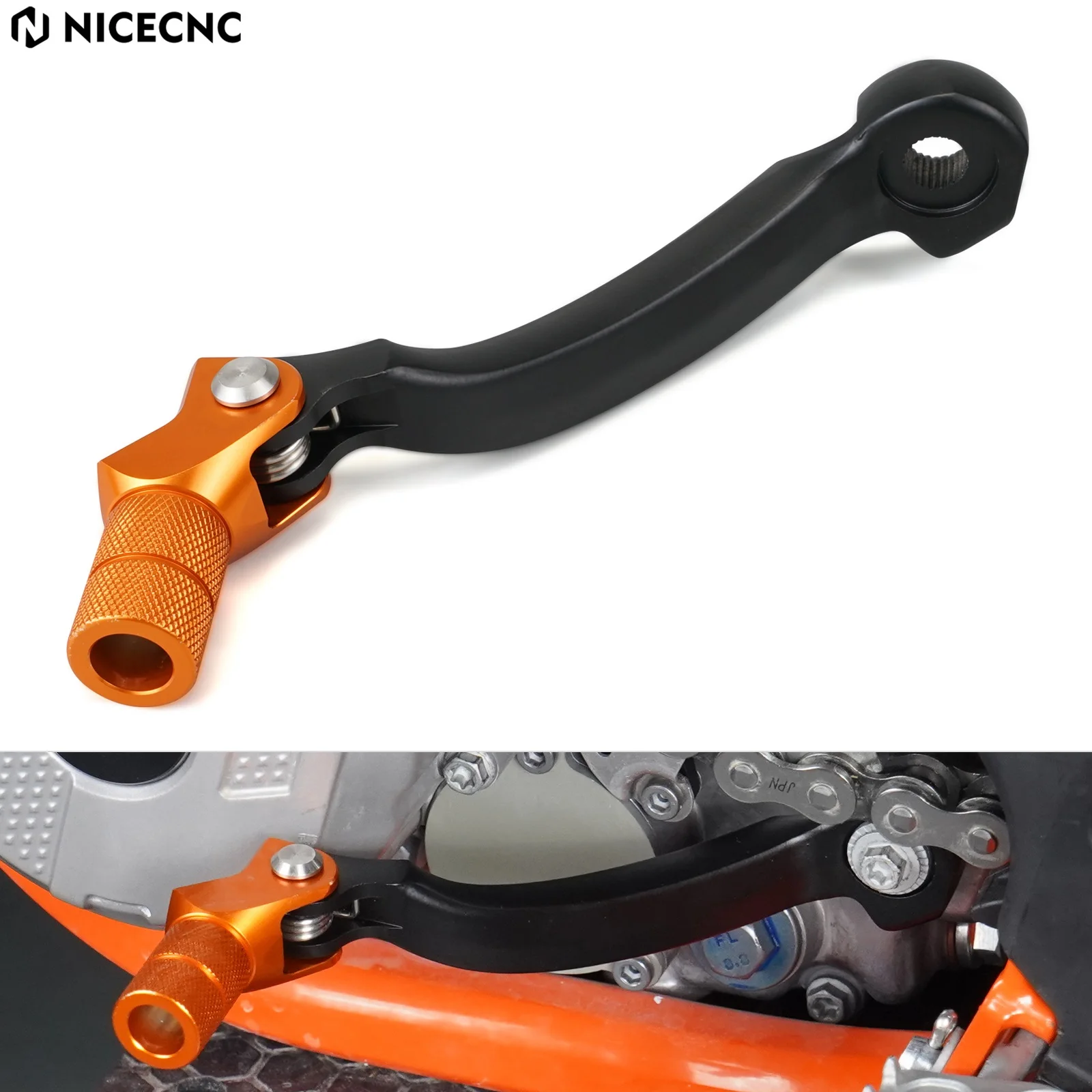 NICECNC For KTM EXC XC-W 300 250 EXC-F XCF-W 500 450 400 350 200 150 125 SX XC F TPi SixDays 2004-2023 Forged Gear Shift Lever