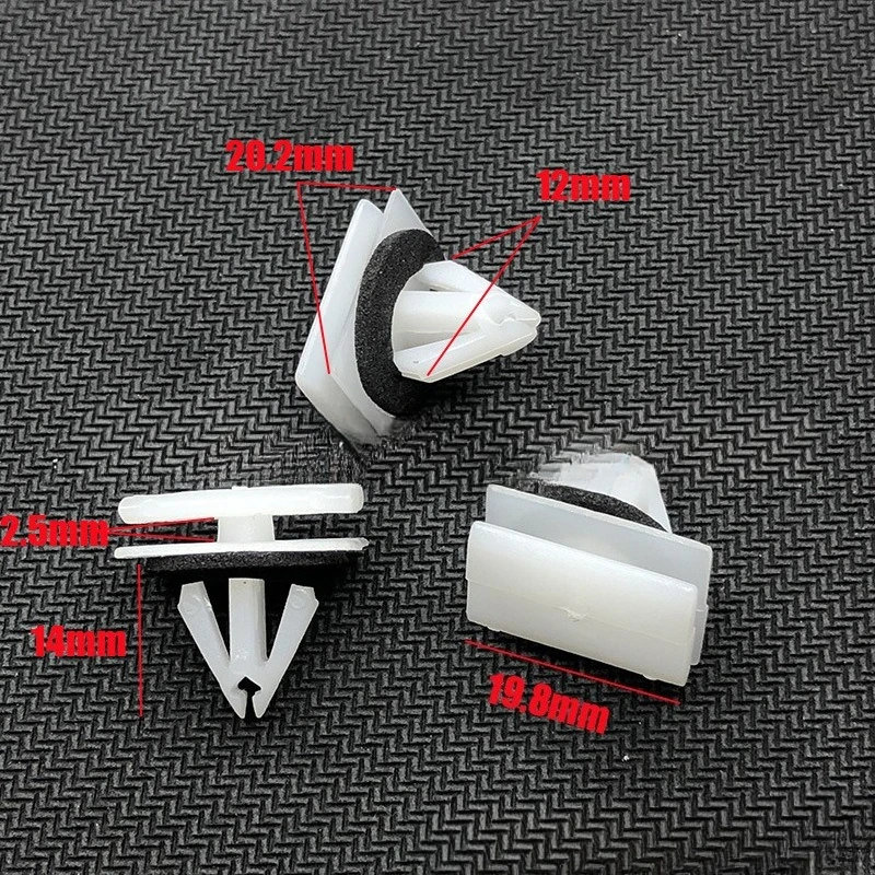 10-100X Car Clip Rocker Panel/Fender Flare Moulding Clip Side Skirt Fasteners Trim Mudguard Fender Clip For Ford W716352-S300