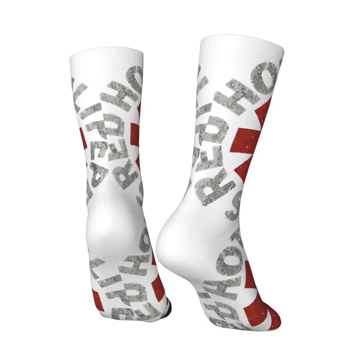 Vintage Red Hot Chill Peppers Men's compression Socks Unisex RHCP Harajuku Seamless Printed Novelty Crew Sock