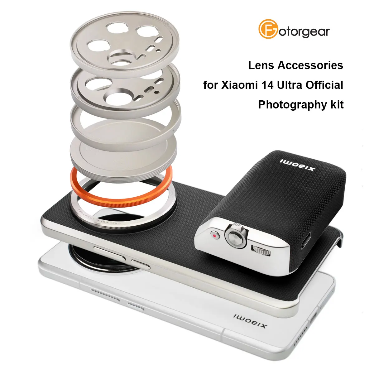 Fotgear-Xiaomi 14 ultra用レンズフィルター,カバーキャップ,電話