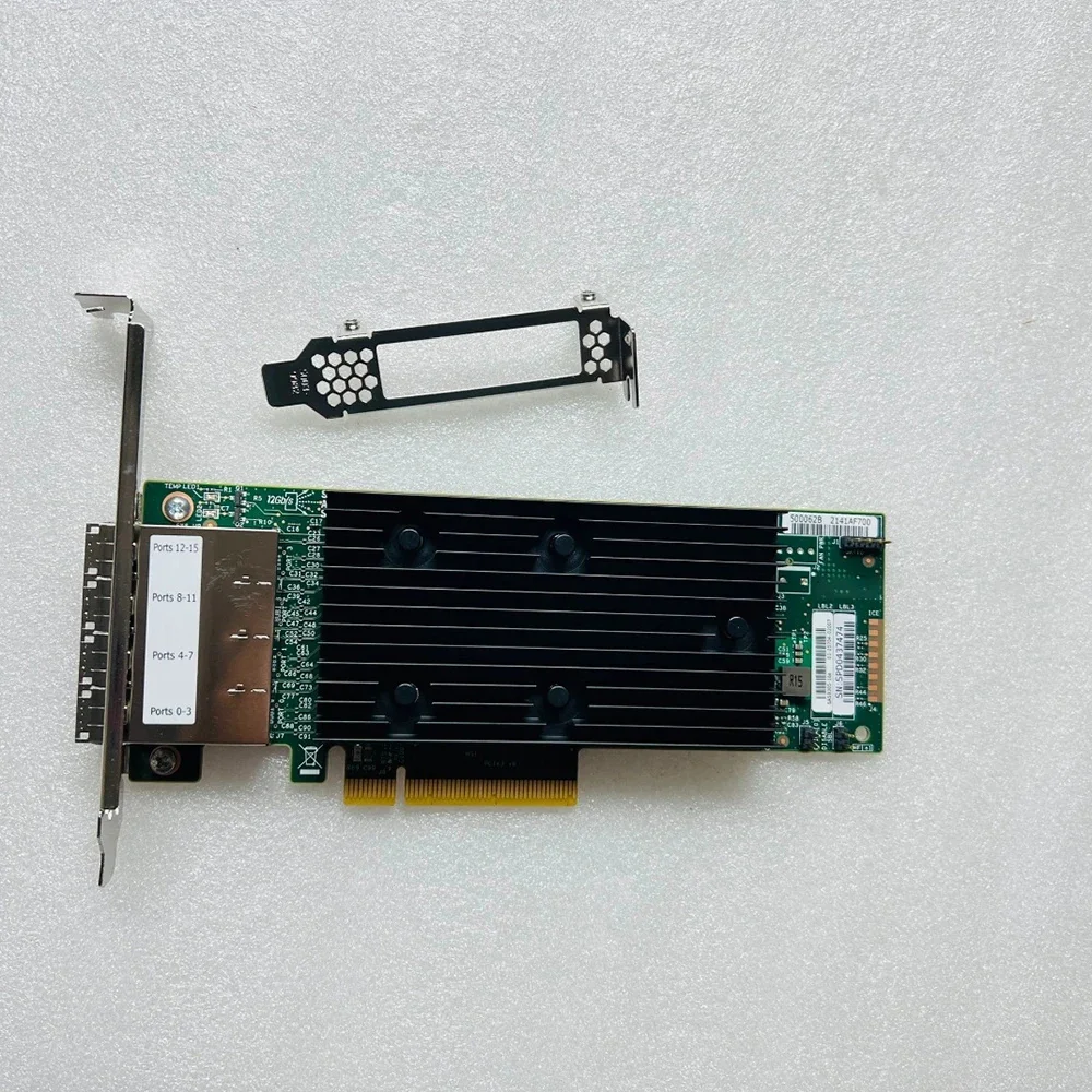

For LSI SAS9305-16e 3224 chip 16-port 12Gb/s HBA external straight-through card