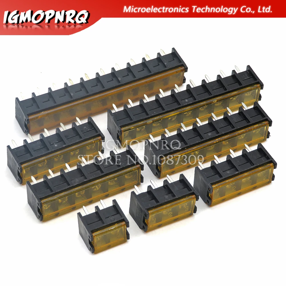 2/5PCS HB9500 2P 3P 4P 5P 6P 7P 8P 9P 10Pin PCB Screw Terminal Block Connector HB-9500 300V 30A Lid Barrier Terminal 9.5MM Pitch