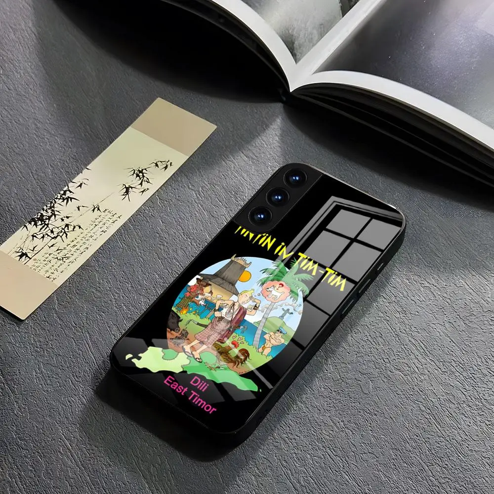 The Adventures of T-TintinS Phone Case  for Samsung s 24 ultra plus 23 22 21 20 a 34 54 53 note20 m 54 female glass cover