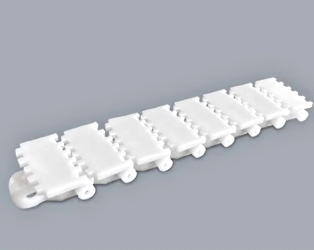 

1Meters Width:43mm Pitch:25.4mm 43 Flexible Chain Plate Flat Chain Conveyor Line Plastic Toothed Chain Assembly Line