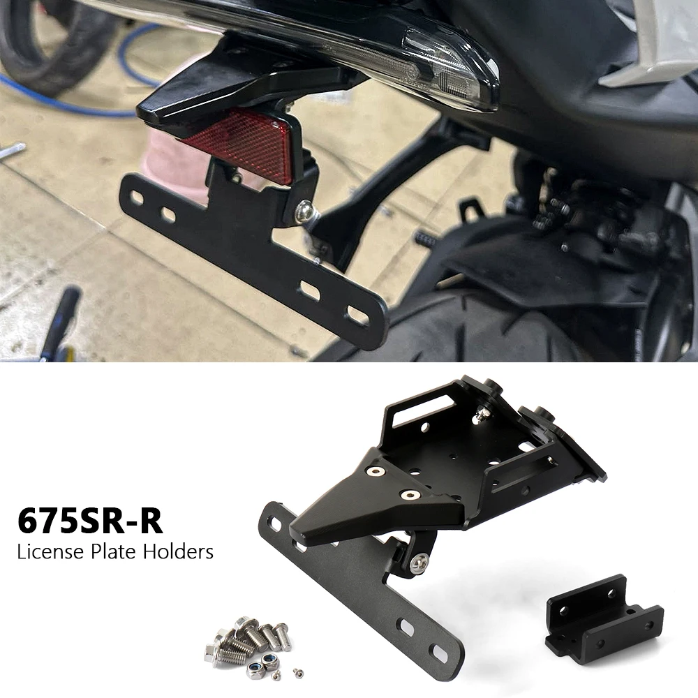 

New For CFMOTO 675SR-R 675SRR 675 SR-R Motorcycle Rear License Plate Holder Bracket Tail Tidy Fender Eliminator Metals