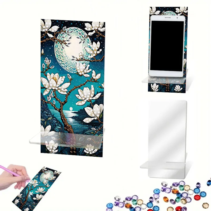 

1 Piece Acrylic Diamond Painting Kit Animal Style DIY Phone Holder Creative Home Decor Craft Kit Hot Sale