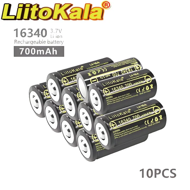 

LiitoKala CR123A CR 123 123A A123 CR17345 16340 3V Lithum Battery For Camera Electric Toys Flashlights Shaver Water Meter