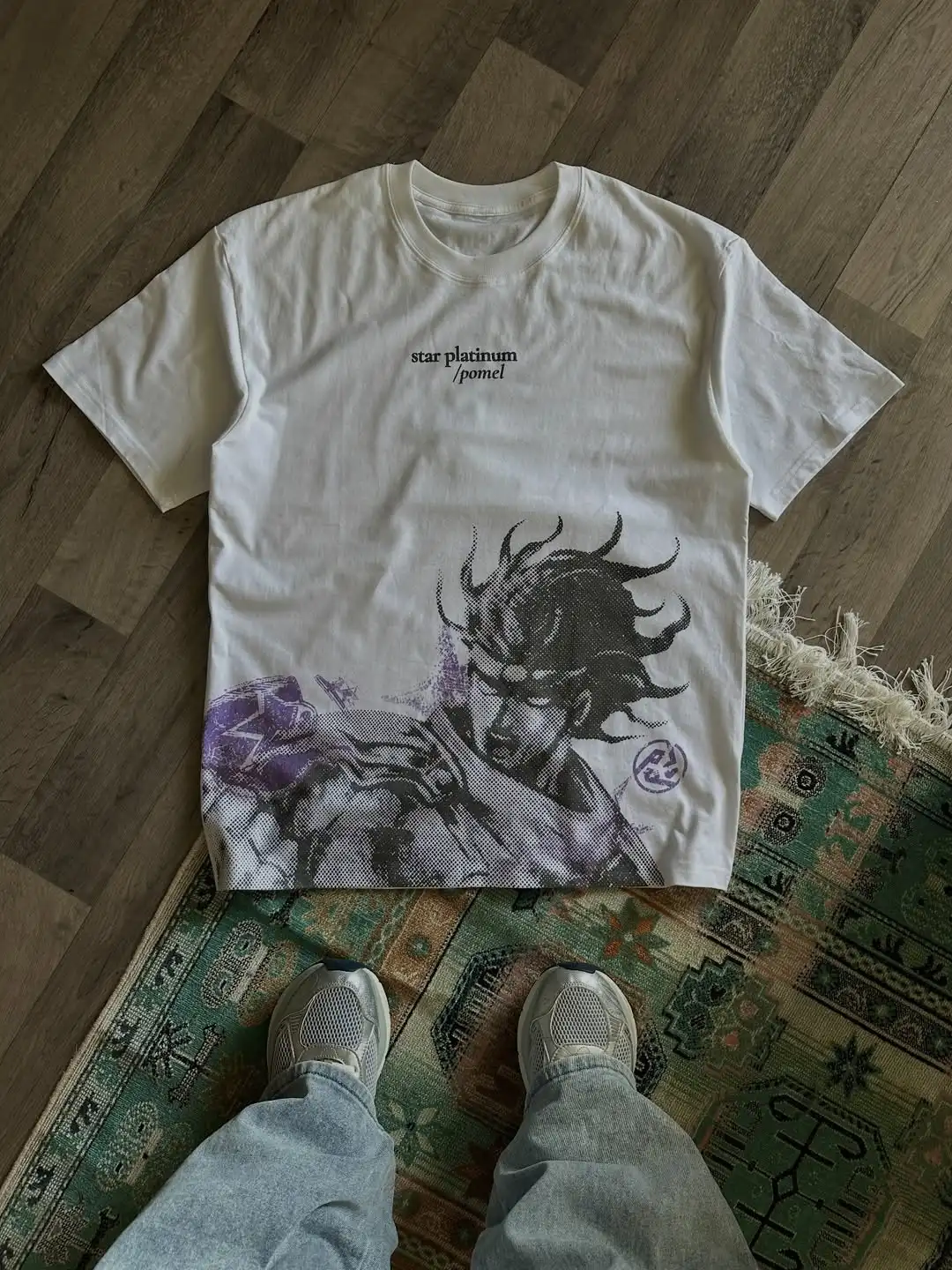 Neue Jojo Bizarre Adventure Collection T-Shirts Herren Anime O-Ausschnitt Baumwoll-T-Shirts Kurzarm-Tops Sweatshirt Sommer Herrenbekleidung