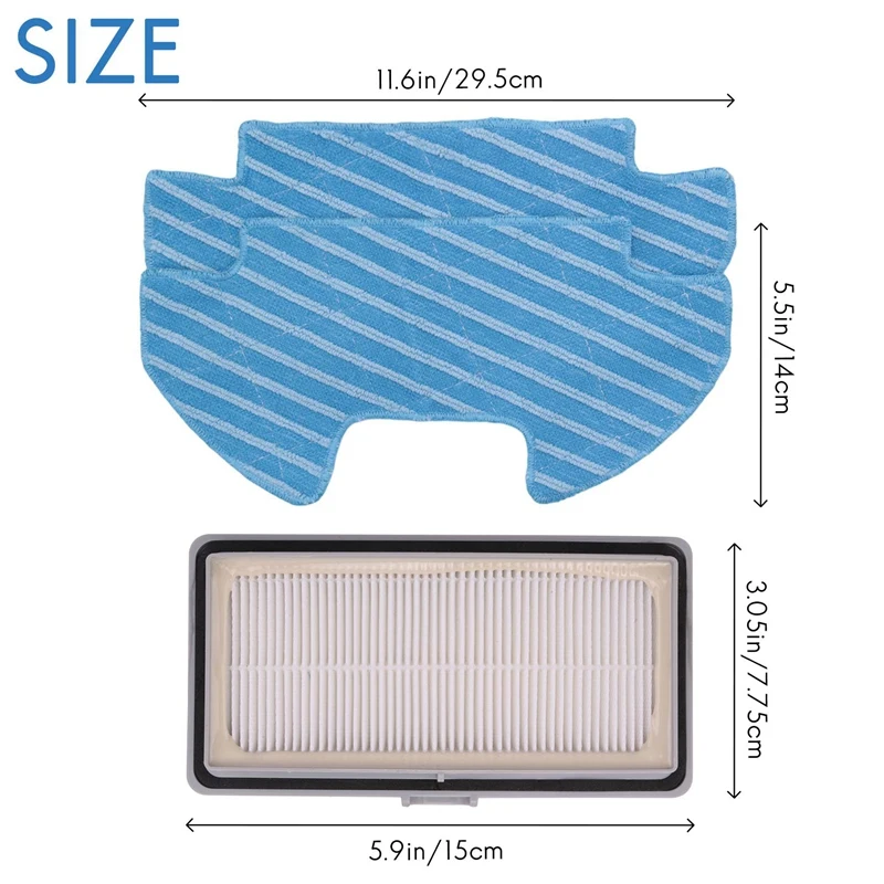 Side Brush Filter Mop For Midea VCR07 VCR08 MR09 Samsung VR05R5050WK Robot Vacuum Cleaner Parts Replacement