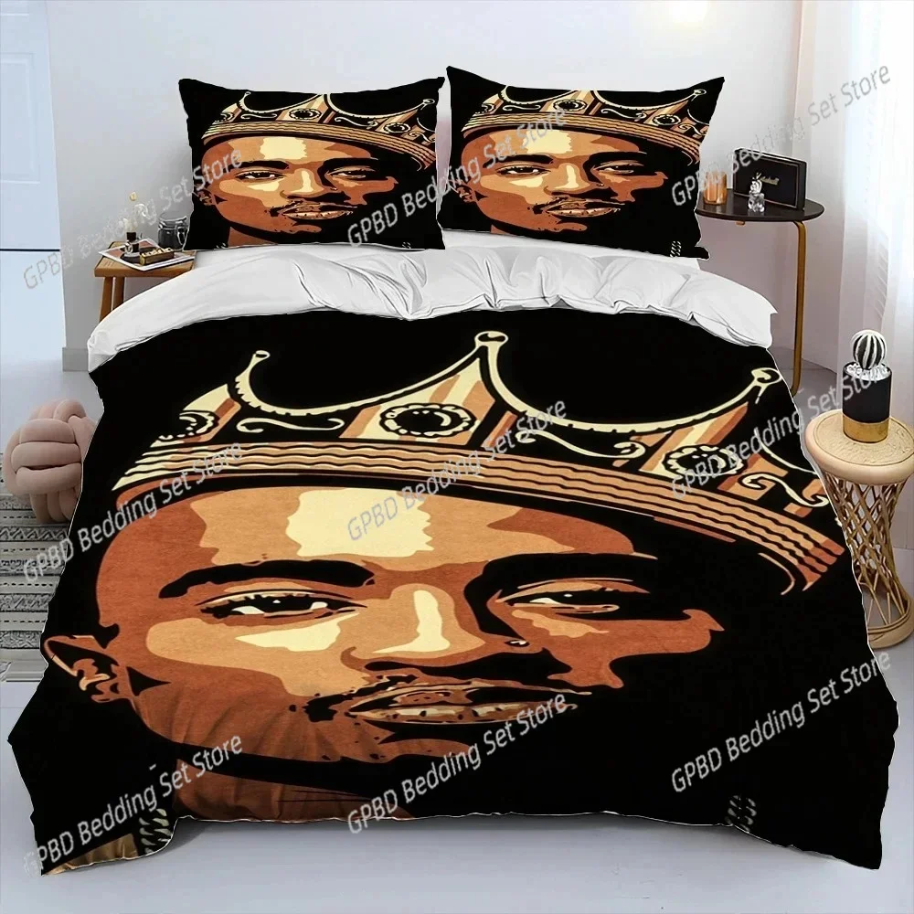 

Hip Hop Art Rapper Legend Star Bedding Set Bedroom Soft Modern Bedspreads Comefortable Duvet Cover Quilt Cover And Pillowcase