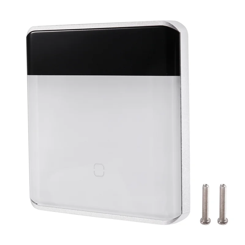 A99E-Tuya Smart Zigbee 3.0 Telecomando wireless Display a LED Interruttore Interruttore tattile in vetro Spina UE