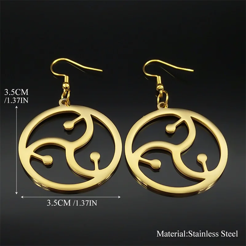 الهيب هوب Bdsm رمز الفولاذ المقاوم للصدأ أقراط للنساء الرجال الذهب اللون خمسون ظلال من رمادي شعار القرط مجوهرات الحفلات هدية