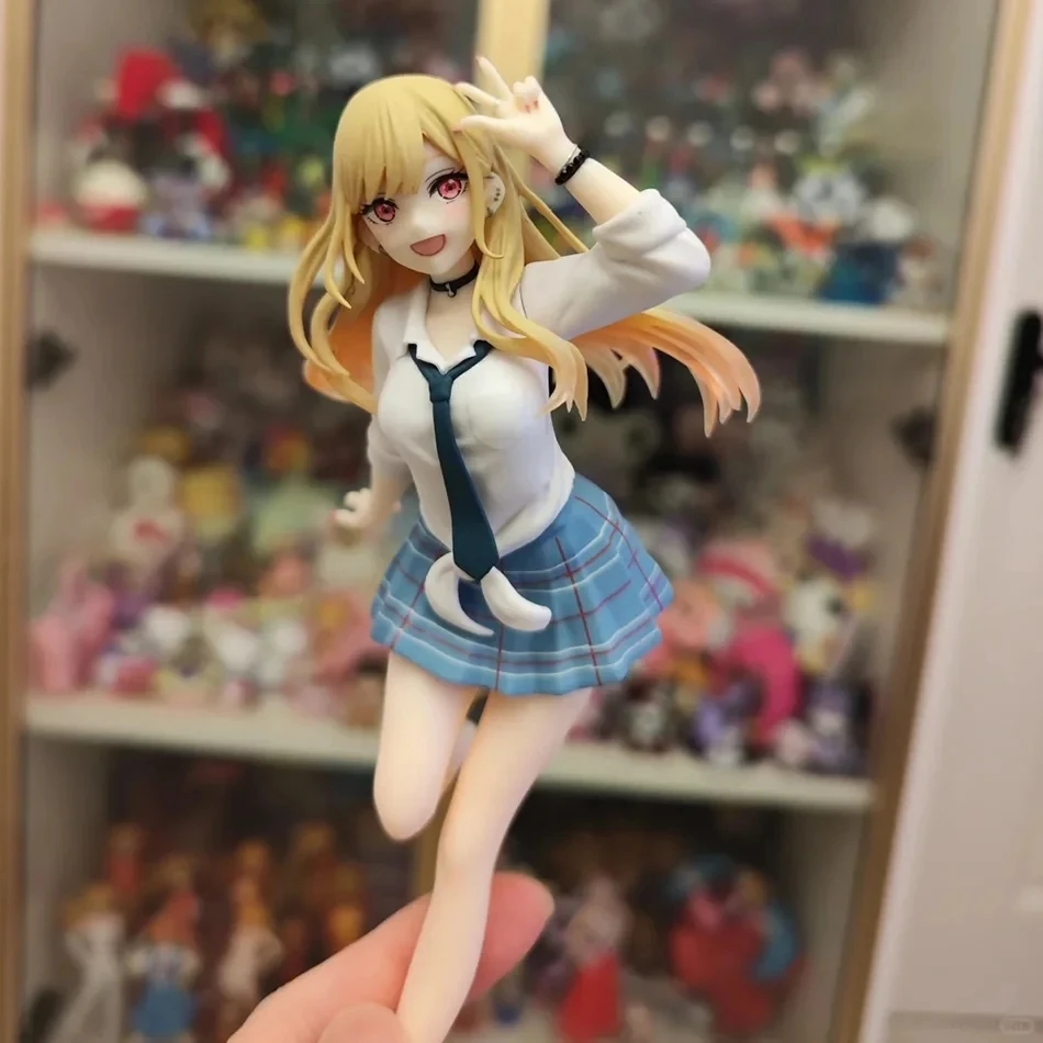Original My Dress Up Darling Kitagawa Marin Figure School Uniform Dress Up Standing Model Toy Gift Action Figure For Kids PVC - view 4