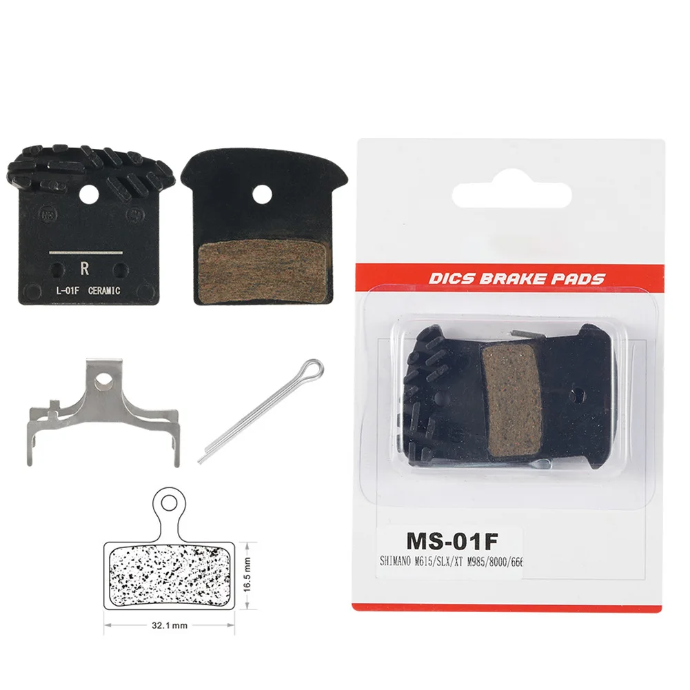 

For BR-M985 BR-M8000 Ceramic Disc Brake Pads Aluminum + Ceramic BR-M9020 BR-M987 Black For BR-M9000 For-Shimano