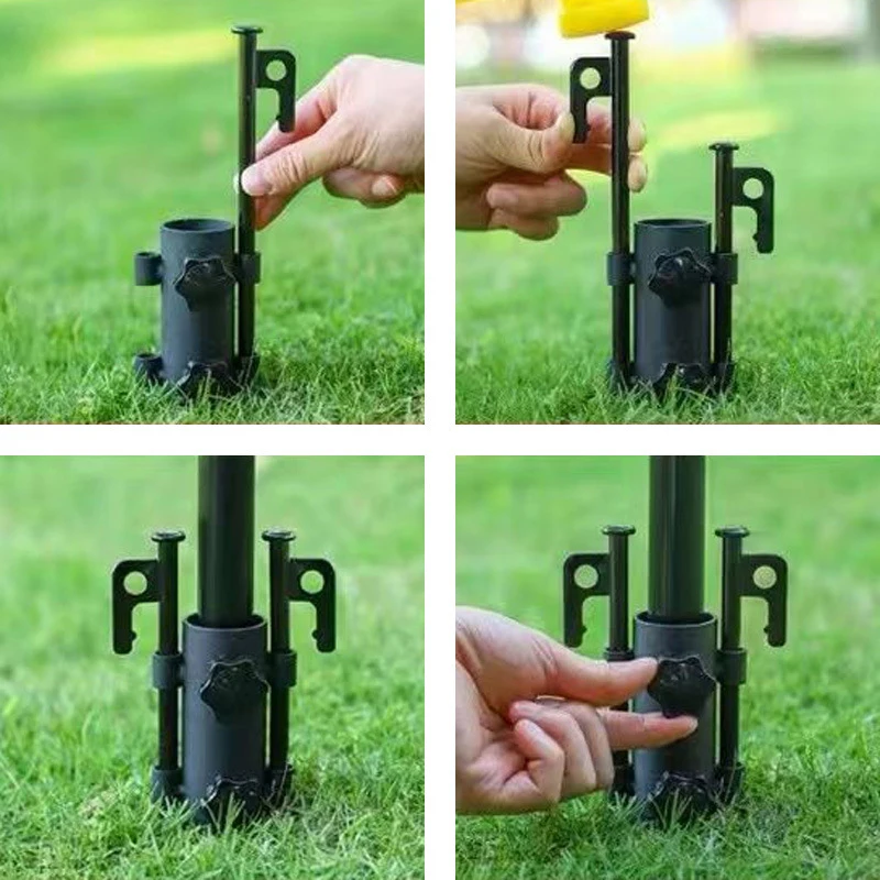 1Pc Outdoor Camping Tent Ceiling Fixed Accessories Canopy Tarp Camp Pole Fixer Equipment Support Rod Fixing Tube Outdoor Tools