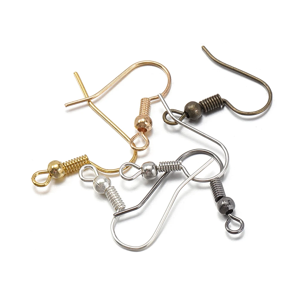 100 Stück Damen-Ohrhaken, baumelnde Ohrringe, Verschlüsse, Ohrringe, Drähte mit Perlen, Charms, Quasten für die Herstellung von DIY-Ohrschmuck