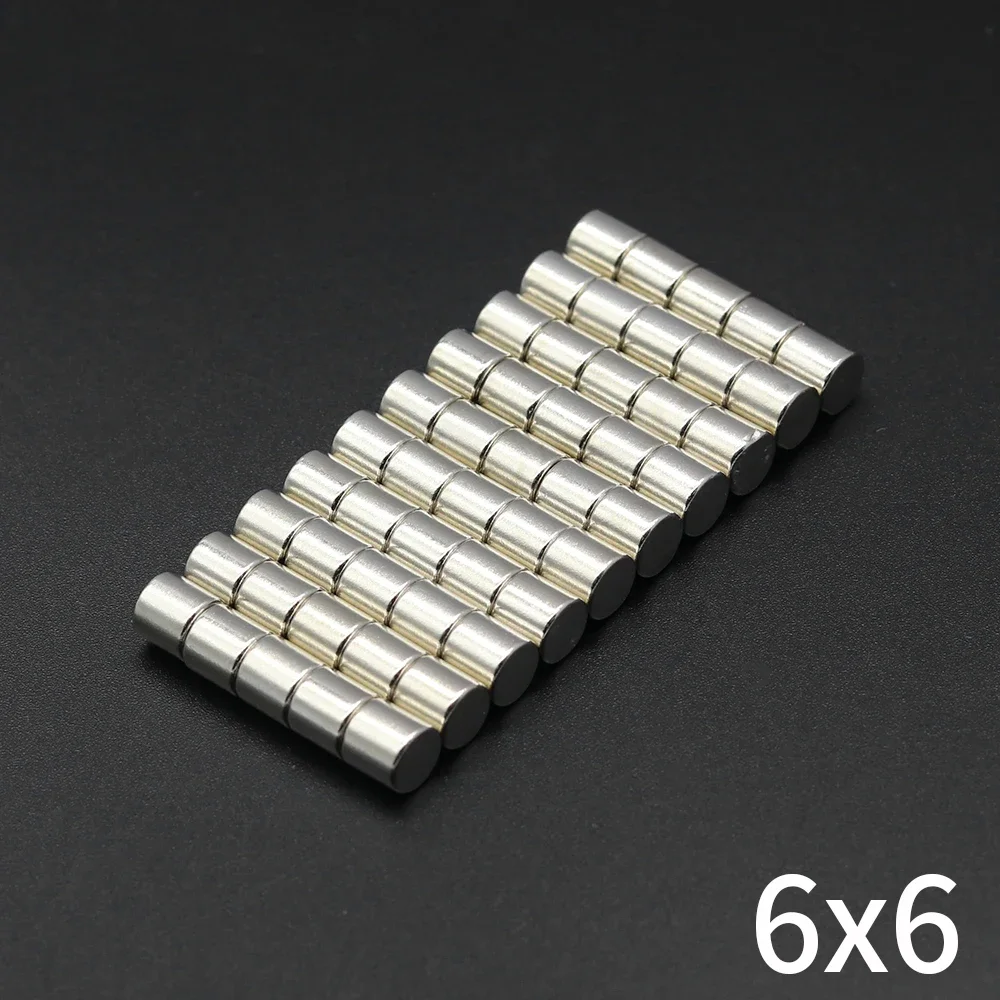 

6x6mm N35 Super Powerful Neodymium Magnet Round Magnets NdfeB Strong Permanent Magnetic imanes Refrigerator Magnets
