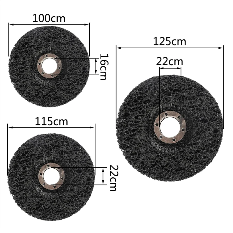 100mm/115mm/125mm Poly Strip Disc Durable Angle Grinder Accessories Rust Remover Abrasive Wheel Paint Clean Grinding Wheels