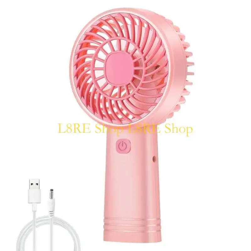L8RE Portable Desktop Small Fan USB Rechargeable Handheld Fan Quiet Mini Pocket Hand Fan Cooling Tool for Indoor Outdoor