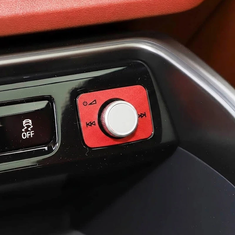 For Audi A6L A5L Q5L Center Console Media Control Panel Metal Decorative Patch Car Interior Accessories Trim Stickers