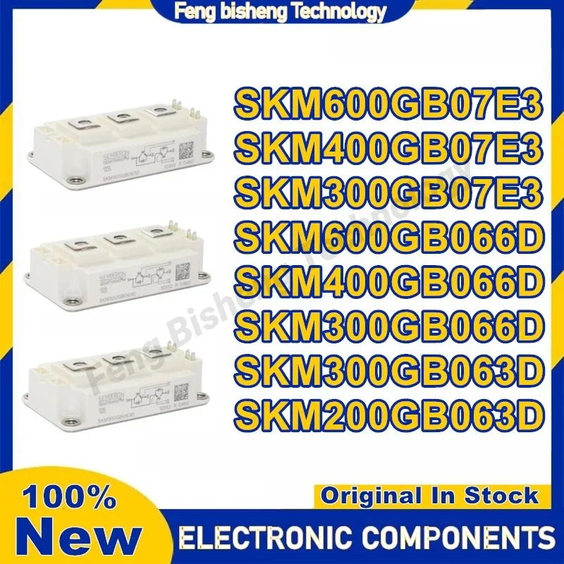 

SKM600GB07E3 SKM400GB07E3 SKM300GB07E3 SKM600GB066D SKM400GB066D SKM300GB066D SKM300GB063D SKM200GB063D Новый оригинал в наличии