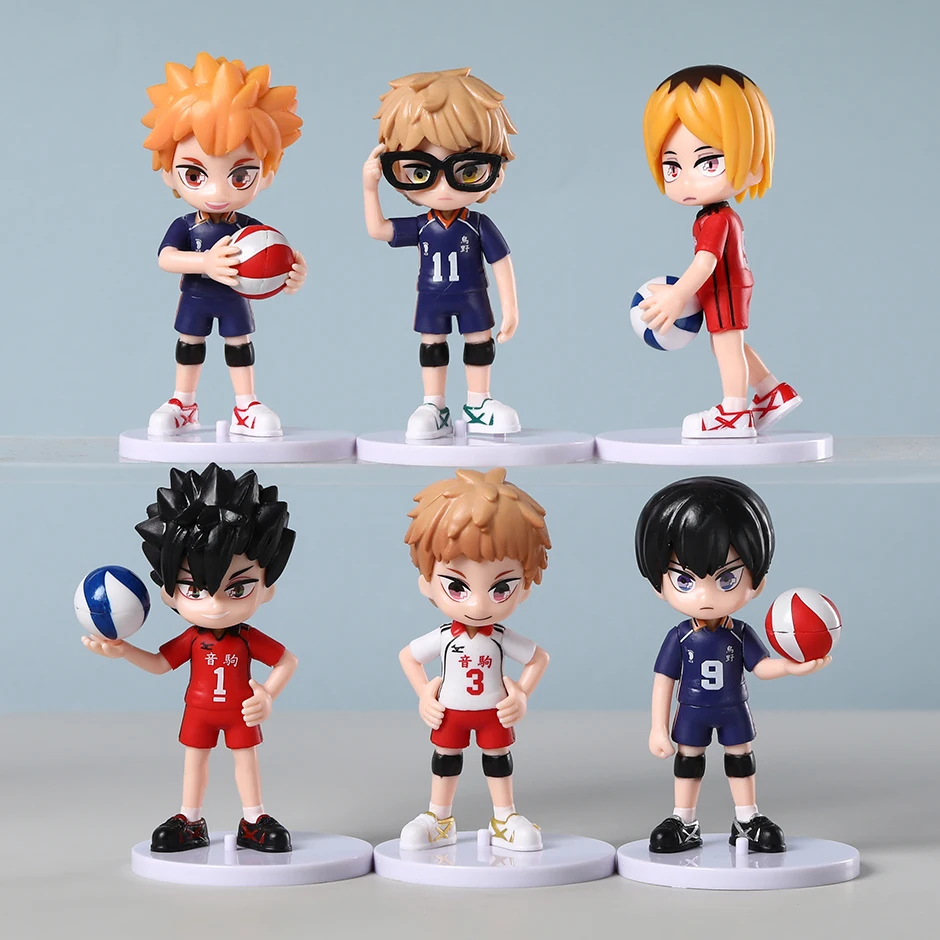 6 шт./комплект, фигурки из ПВХ Shoyo Tobio Kei Kenma Tetsuro Morisuke