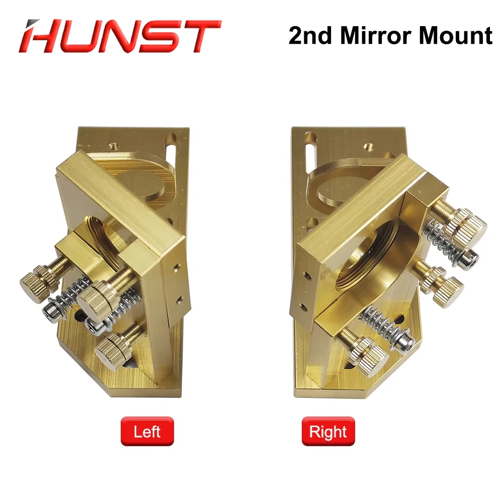 Hunst CO2 Gold Second Laser Mount Mirror 25mm Mirror Mount Integrative Mount For Lase Engraving Machine