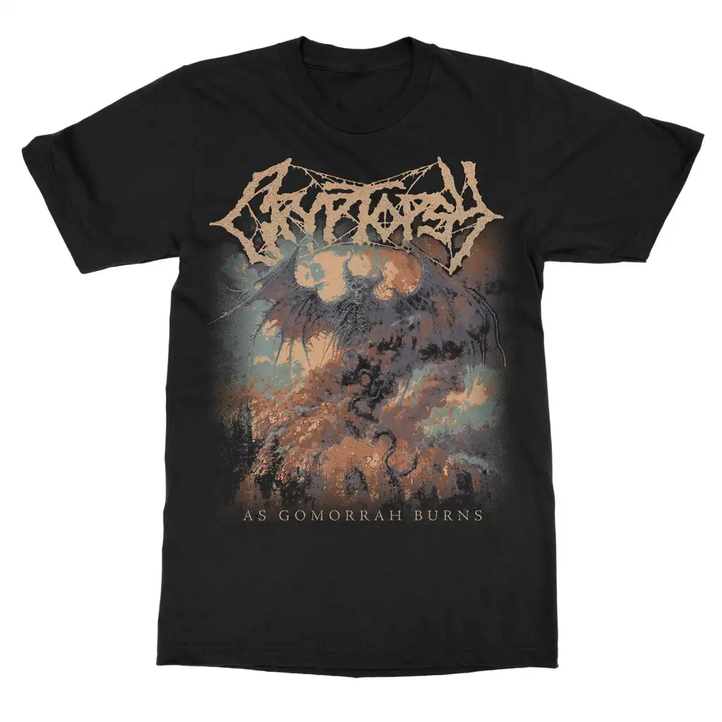 Hot Cryptopsy Graphic Cotton Band Shirt Unisex Summer Short Sleeve Fashion Brand Tee Luxury Casual Vintage Tees