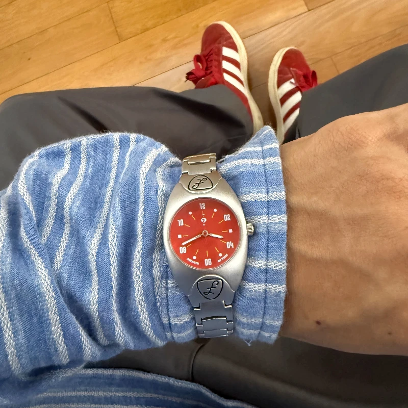 

2025 новые оригинальные американские ретро винтажные винтажные часы, круглые нишевые кварцевые часы, унисекс, вопросительный знак, персонализированные циферблаты