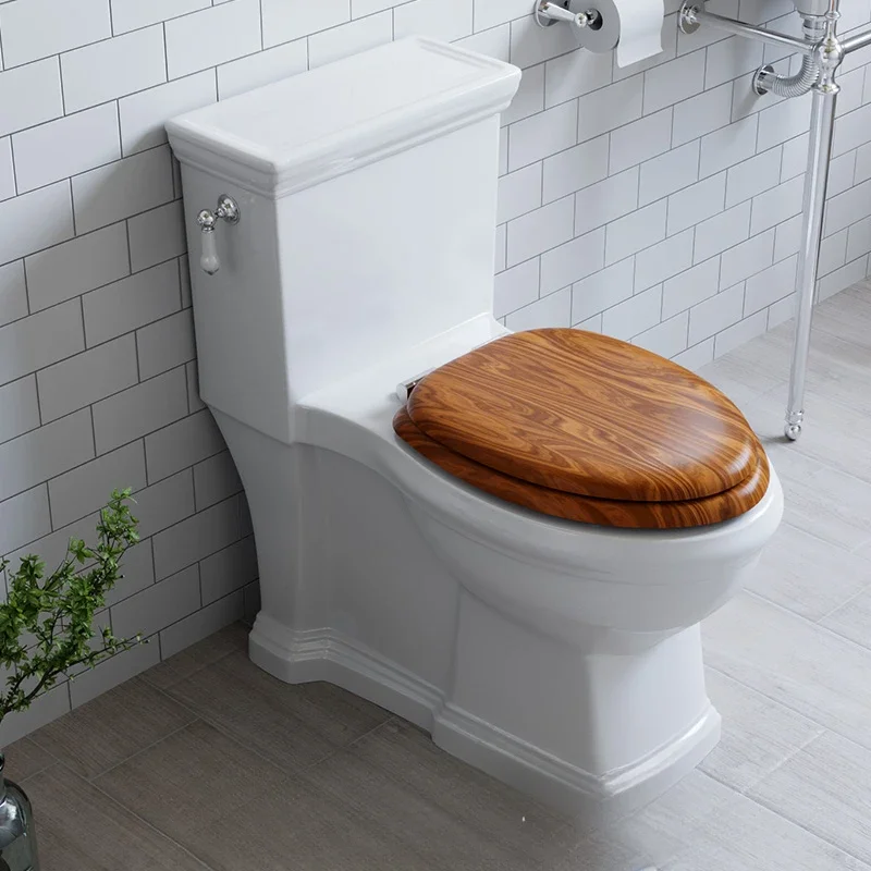 

Export French Vintage Toilet Home Inn Hotel European Personalized Toilet Toilet Silent Solid Wood Cover Plate