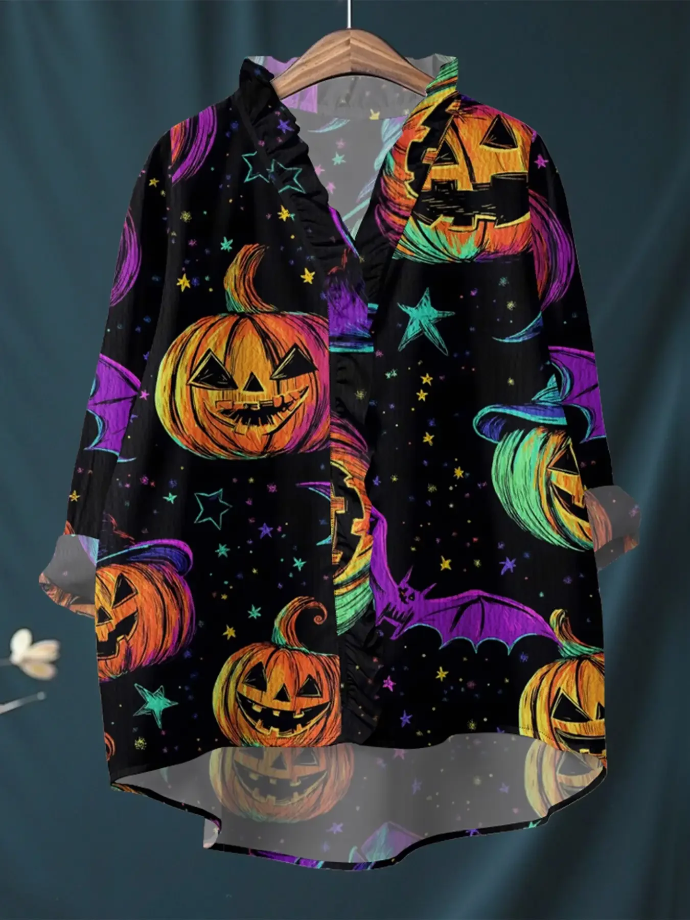 Autumn new V-neck casual top, women's long sleeved lace shirt, Multiple colors to choose from, preferred for spring and summer