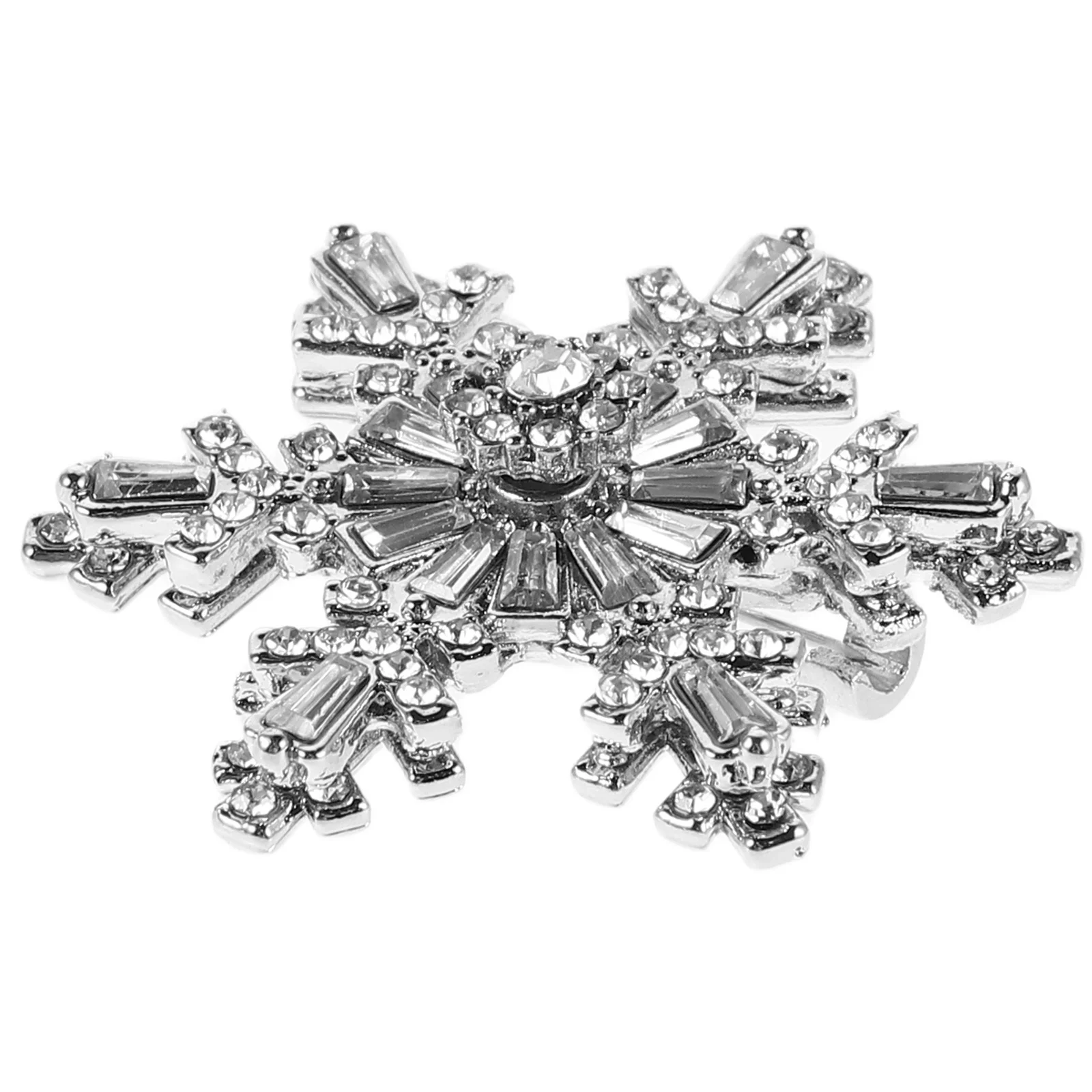 

Luxury Snowflake Brooch Pin for Women Exquisite Craftsmanship Secure Closure Brooch for Bouquet Suit Jacket Or Outerwear Winter