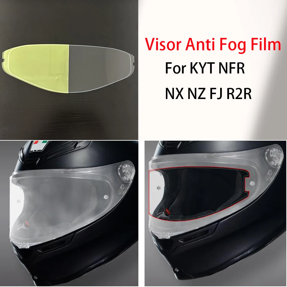 

Motorcycle Helmet Visor Anti Fog Film For KYT NFR NX NZ FJ R2R Helmet Accessories Antifog Lens Film