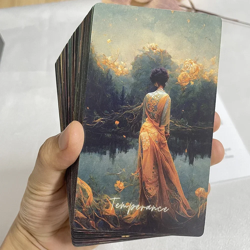 12x7cm Beautiful English Deck Tarot High Quality Runes Divination Cards Prophet with Paper Guide Book Taro Dropshipping