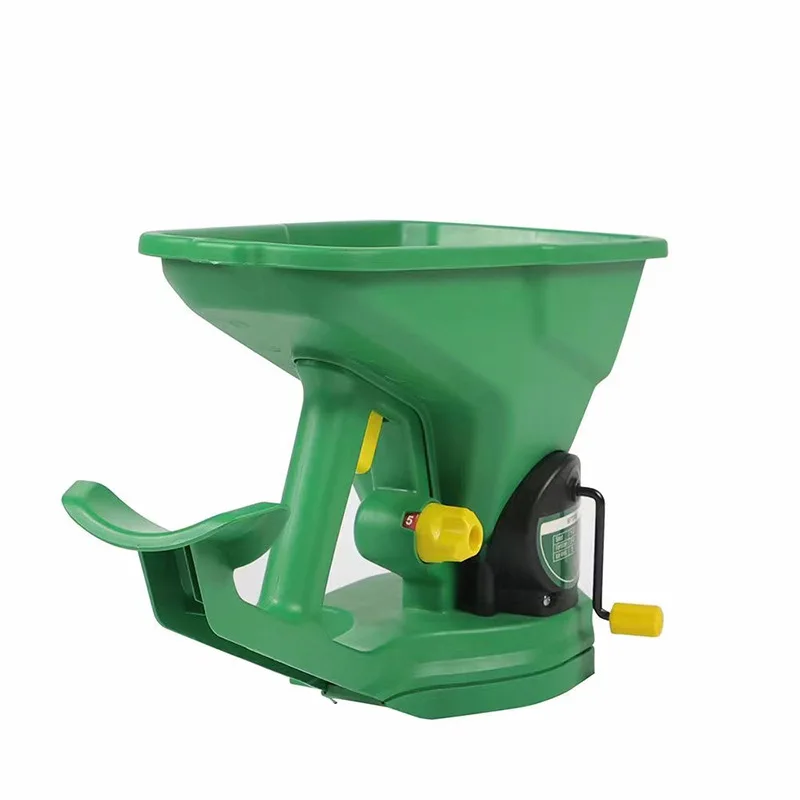 Gardening Seed Spreader Manual Seeder 1.5L Capacity with 5 Gears Adjustable for Sowing Fertilizing Melting Snow for Garden Lawn