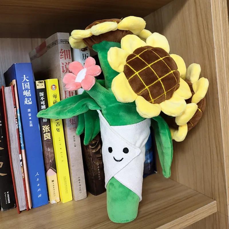 ひまわりのぬいぐるみ,バレンタインデーの花,女の子のおもちゃ,ギフト,家の装飾,手作り,装飾おもちゃ,30cm