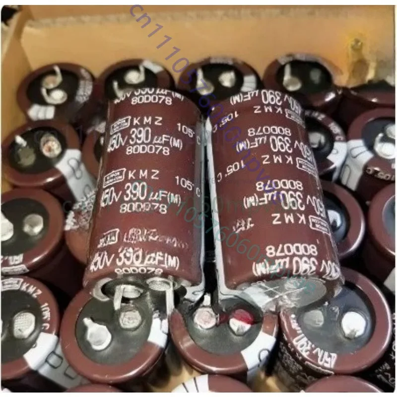 4pcs Japanese original NIPPON 450V 390UF 25*45 KMZ Aluminum electrolytic capacitor