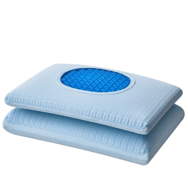 Summer Cool Ice Filament Gel Pillow Memory Foam Pillow Core Cervical Pillow for Sleep Anti Stiff Neck Silicone Neck Pillows 2025