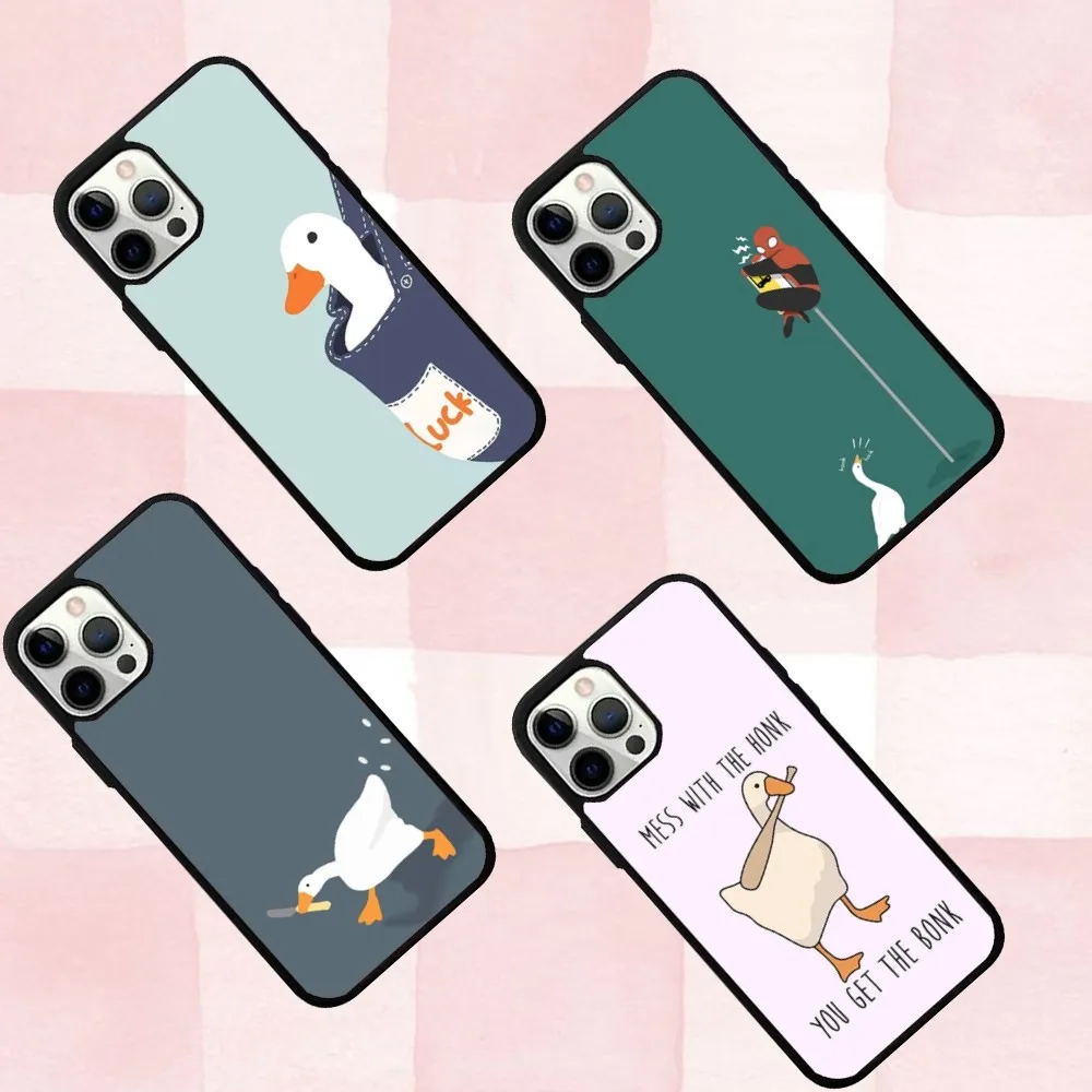 

Cute Goose Game Phone Case For IPhone 16,15,Pro,Max,Case 14,Plus,13,12,11 Magesafe Magnetic Wireless Charge Cover