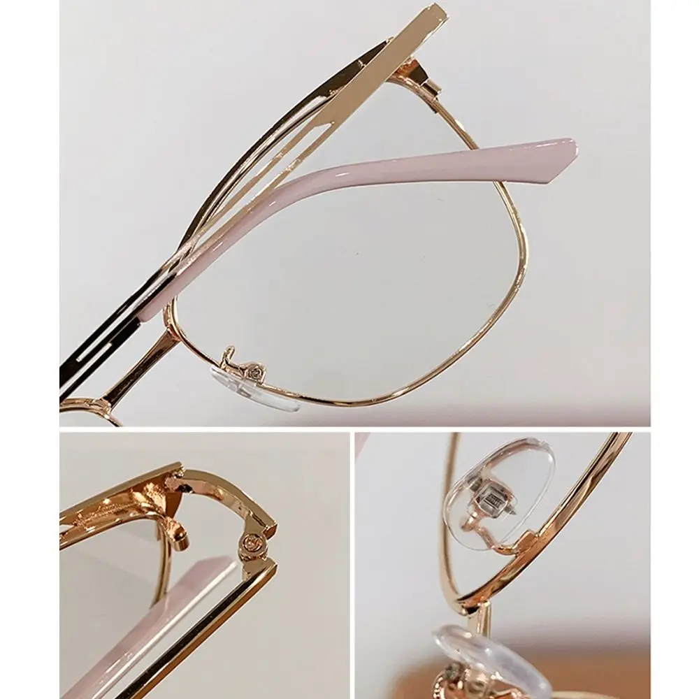 نظارات خفيفة للغاية مضادة للضوء الأزرق للرجال والنساء ، حماية العين ، معدن قديم ، إطار حجب الأشعة الزرقاء ، نظارات الكمبيوتر