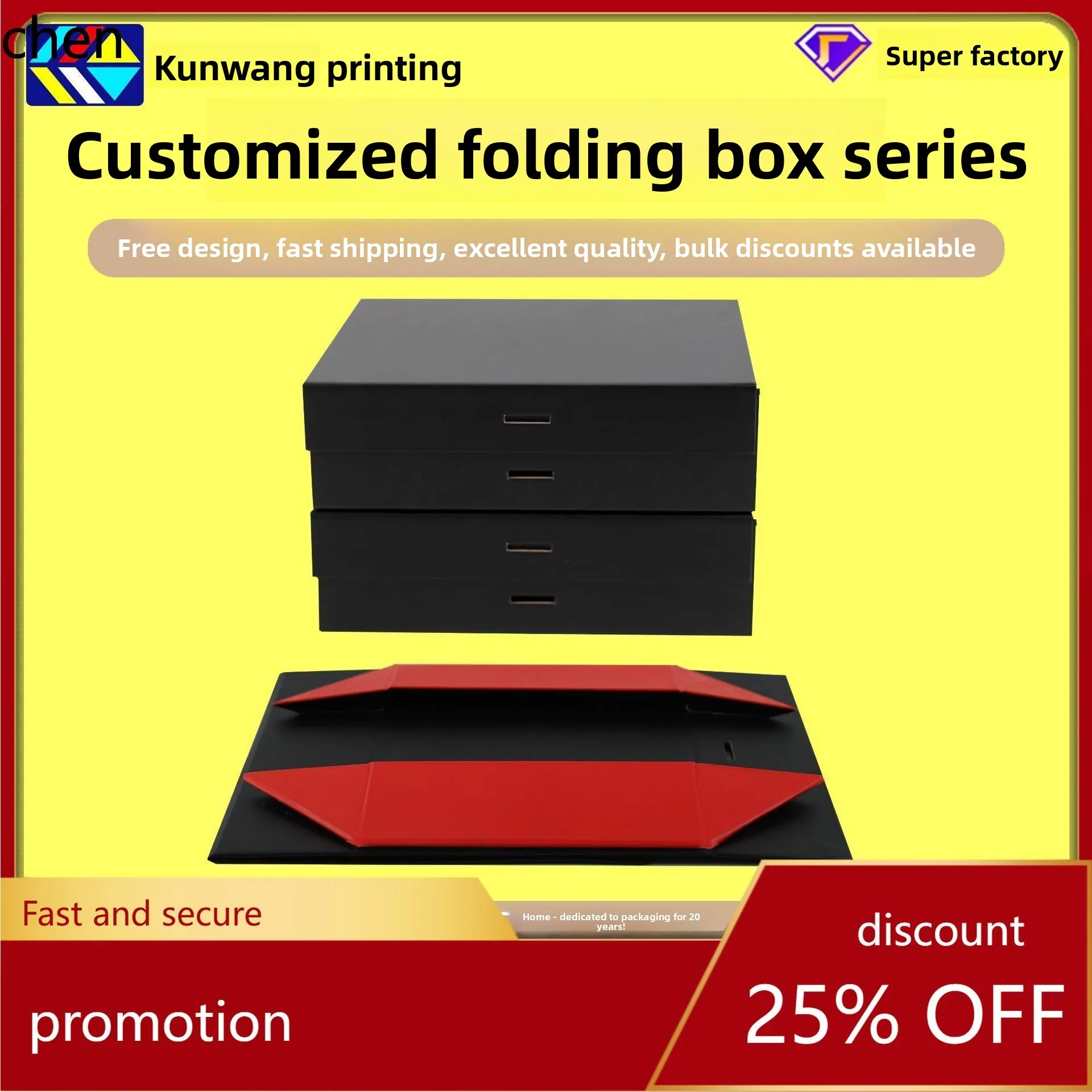 

H1 custom premium gift box - foldable, flip-top, valentine's day gift for her, universal gift box, magnetic book-style box