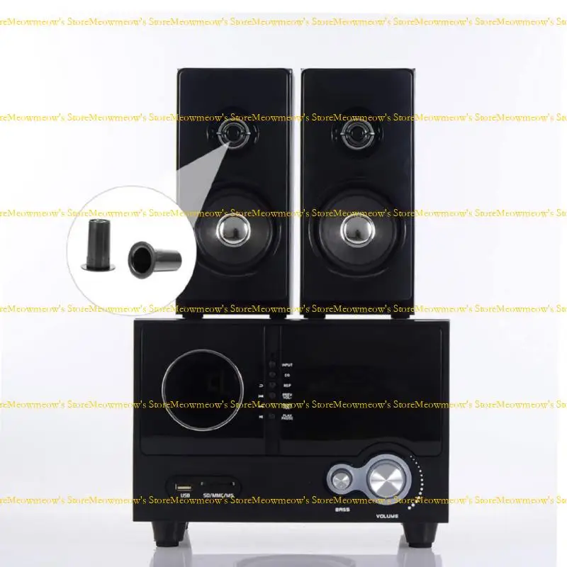 W91A 10pcs مكبر صوت خزانة فتحة صوت أنبوب الصوت تحت إشراف مكبر الصوت منفذ أنبوب أنبوب السماعة طيار ثقب الكريب الموزعة