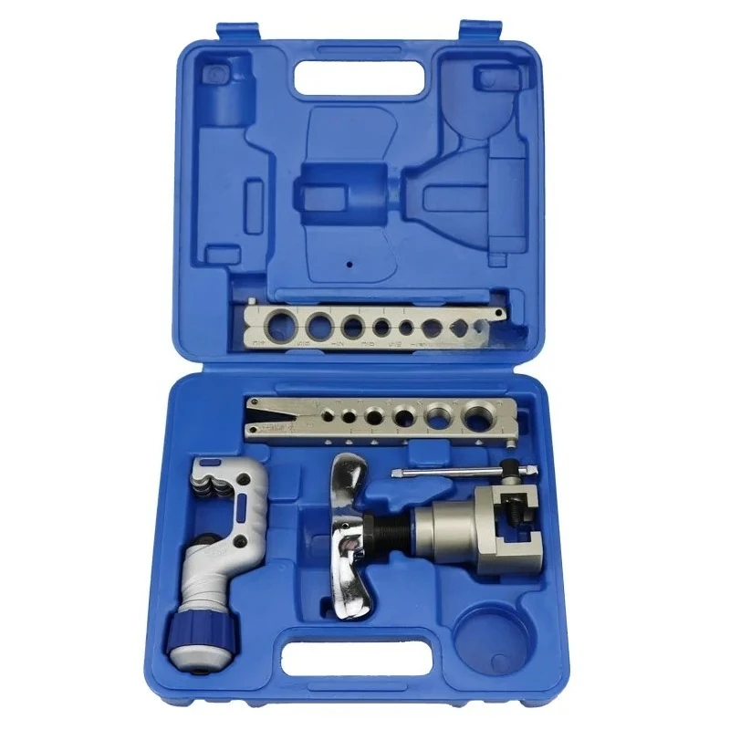 6-19MM Eccentric Copper Pipe Flaring Tool Kit with Cutter for HVAC Air Conditioner